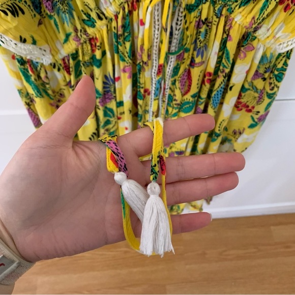 Mellisa McCarthy X Seven7 Yellow Tropical Floral Swimsuit Coverup Size 3X - Picture 5 of 13